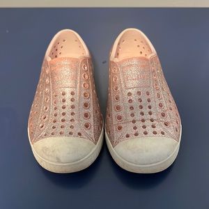 Glitter Pink Toddler Native Shoes